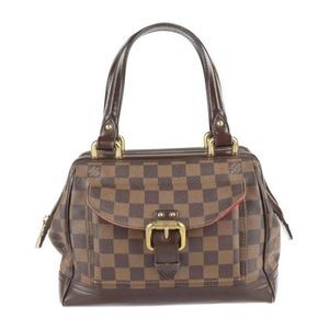 Louis Vuitton Knightsbridge Shoulder Bag Damier Canvas Leather Ebene